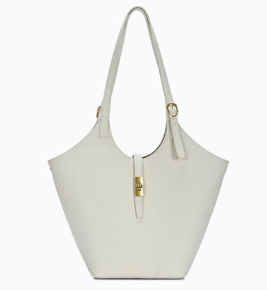 Isabelle 2 in 1 Scoop Neck Tote Cream