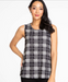 Black & White Plaid Swing Tank