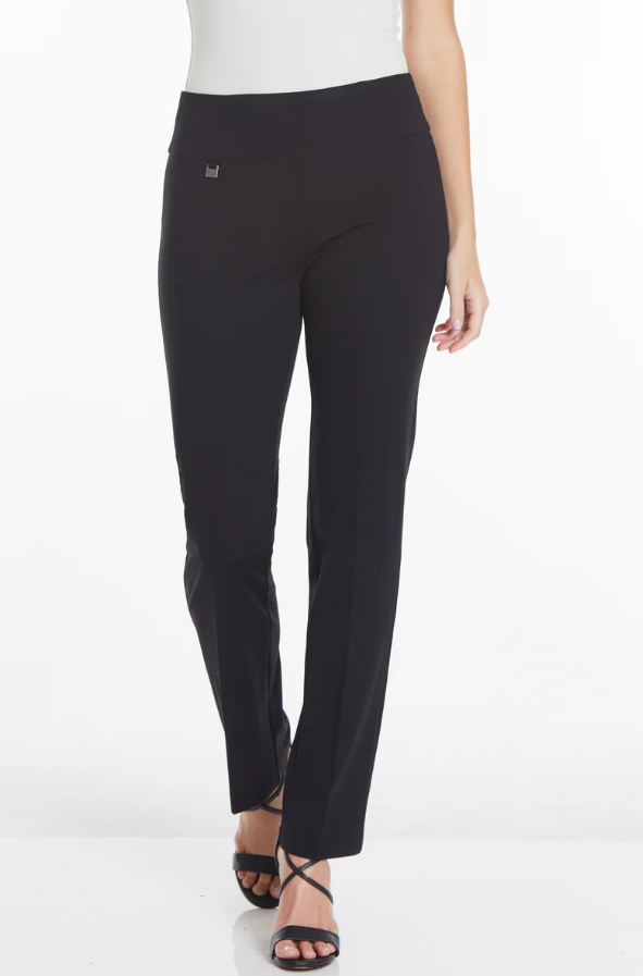 Black Easy Fit 31" Relaxed Leg Knit Pant