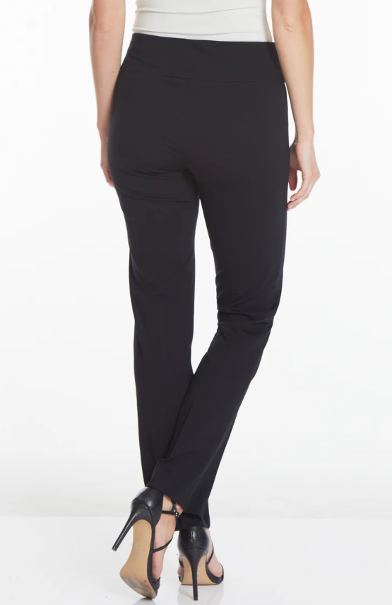Black Easy Fit 31" Relaxed Leg Knit Pant