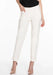 Ecru Fine Twill Ankle Pant