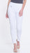 White Pull On Knit Ankle Pant