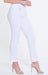 White Pull On Knit Ankle Pant