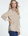 Khaki Animal Print Hi Lo Shirt