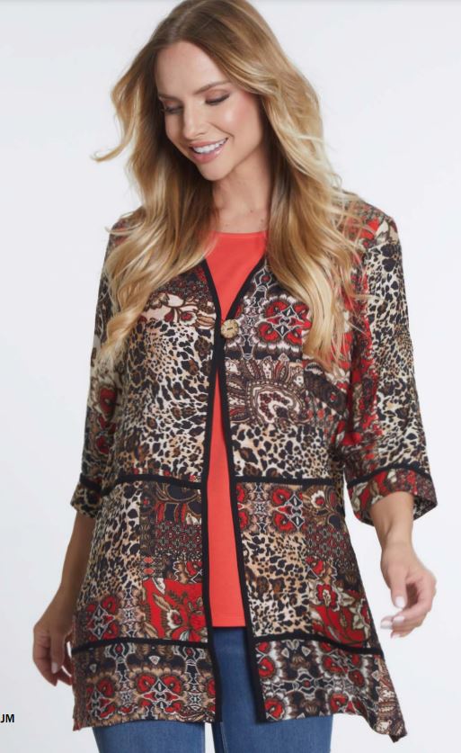 Multi Panel Crinkle Jacket