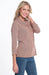 Salmon Cowl Neck Knit Top