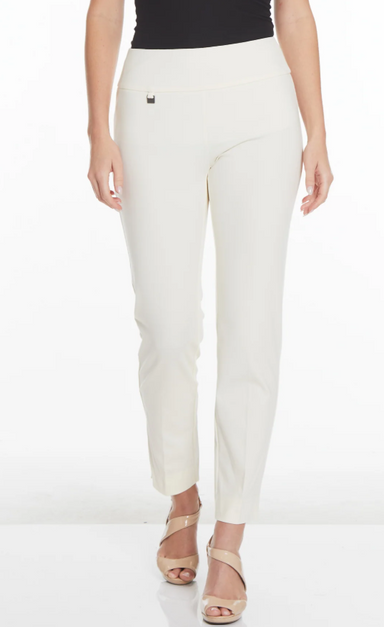 Winter White Knit Ankle Pant 29"