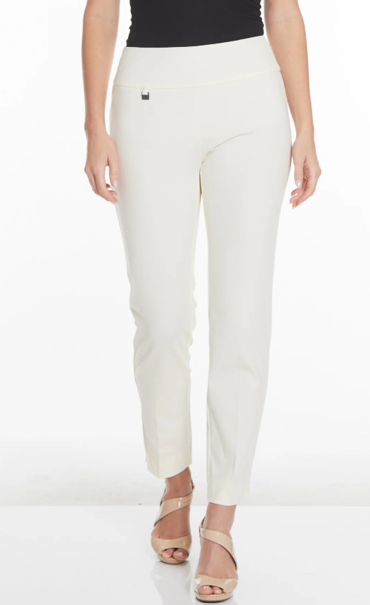 Winter White Knit Ankle Pant 29"