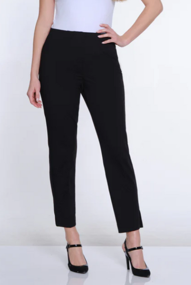 Black FrenchTerry Knit Ankle Pant