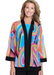 Multi Color Open Front Jacket