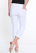 White Pull On 26" Inseam Crop Pant