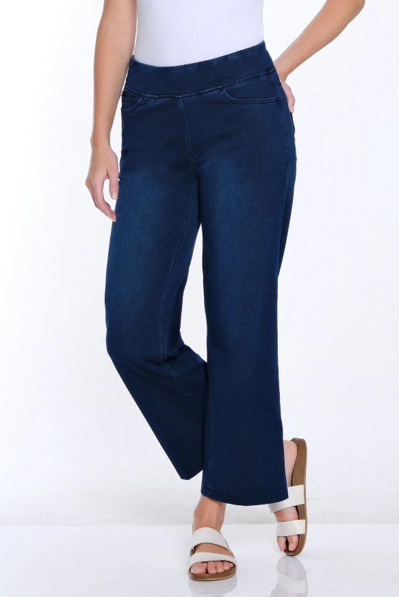 Midnight Wide Leg Denim Jeans