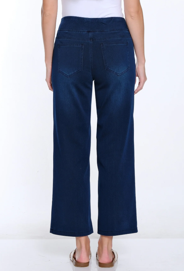 Midnight Wide Leg Denim Jeans