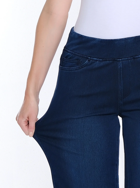 Midnight Wide Leg Denim Jeans