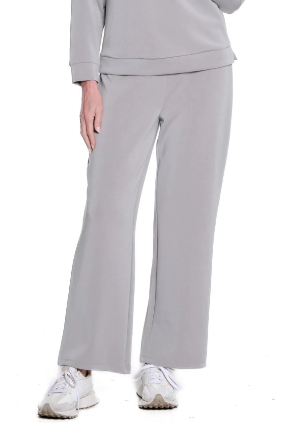 Petite Grey Knit Leisure Pant