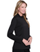 Black Mock Neck Knit Top
