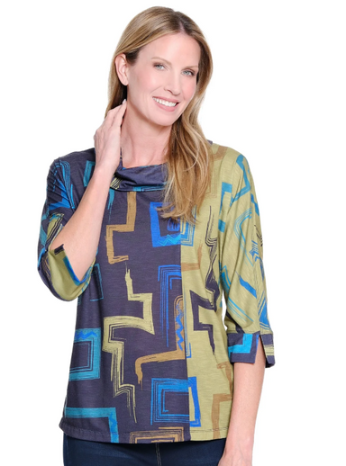 Dolman Sleeve Drape Neck Top