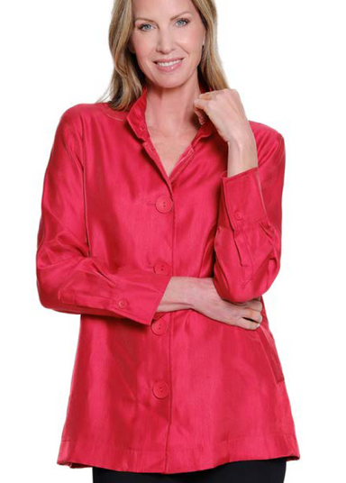 Petite Red Shimmer Jacket