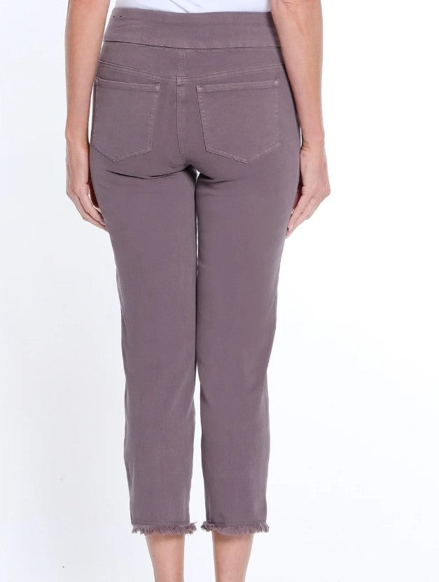 Petite Granite Fringed Jeans 27"