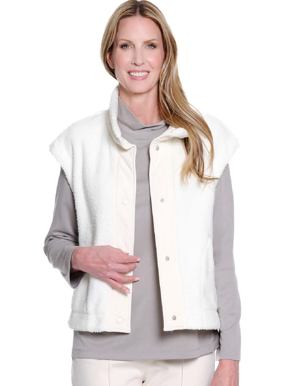 Winter White Faux Fur Vest