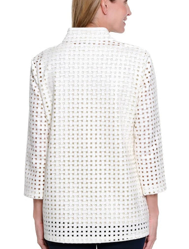 Petite Soft White Faux Suede Jacket