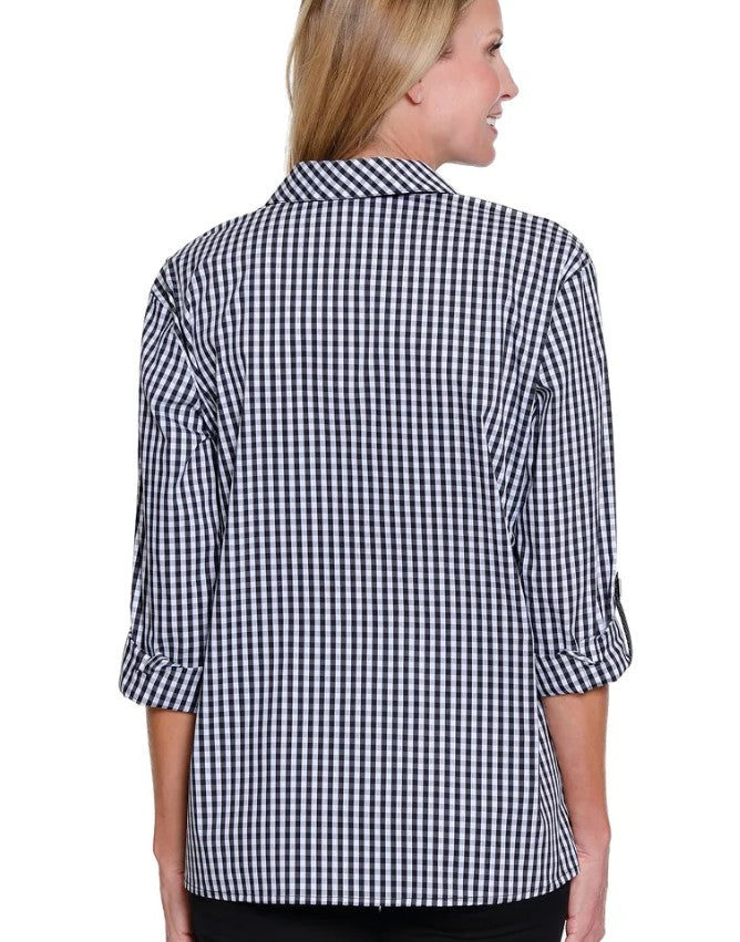 Mixed Plaid & Check Shirt