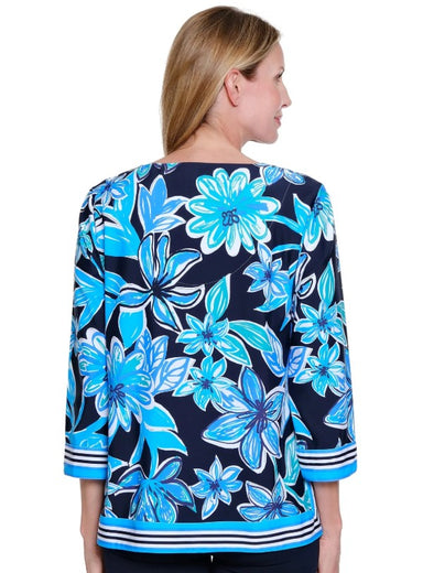 Place Print Banded Top