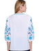 Embroidered Sleeve Woven Top