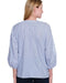 Chambray Embroidered Sleeve Blouse