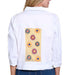 Embroidered White Denim Jean Jacket