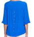 Blue Ruffle Bottom Top Plus