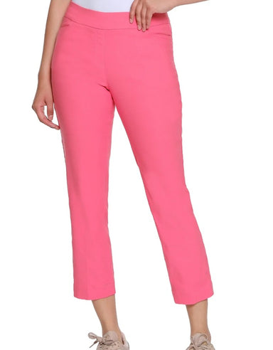 Coral Pull On Crop Pant