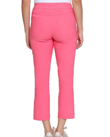 Coral Pull On Crop Pant