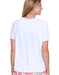 White V-neck Top