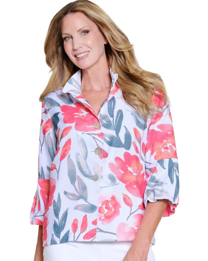 Puff Sleeve Wire Collar Jacket