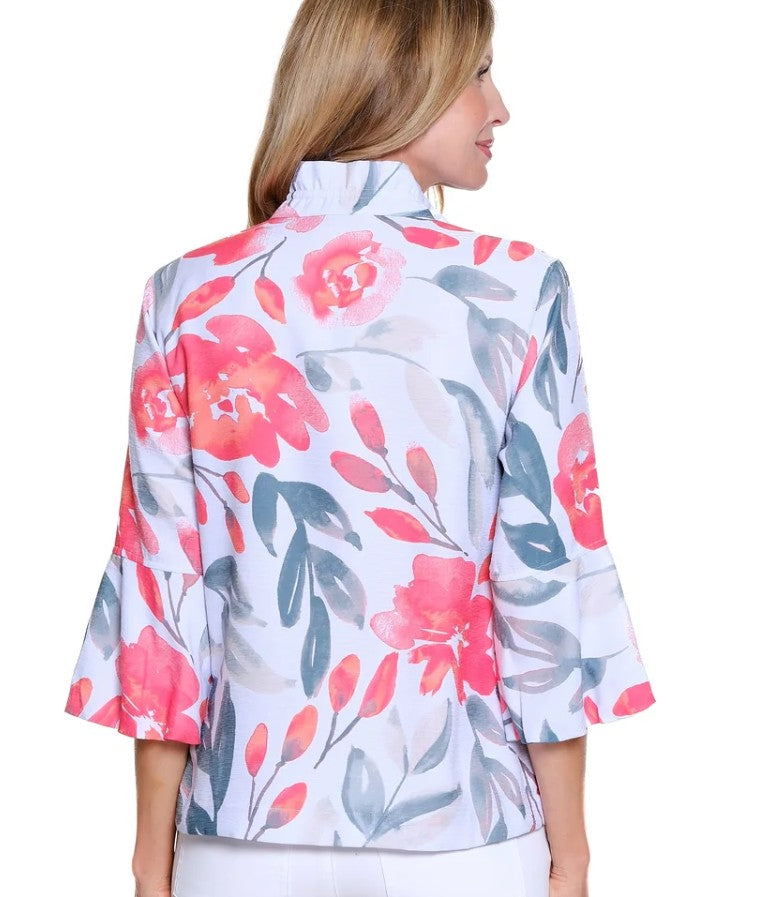 Puff Sleeve Wire Collar Jacket