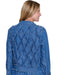 Fringe Trim Denim Jacket Plus