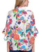 Flounce Sleeve Floral Blouse