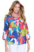 Turn Up Cuff Hi Lo Blouse
