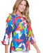 Turn Up Cuff Hi Lo Blouse