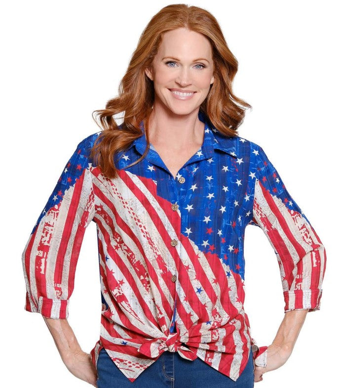 Patriotic Button Up Shirt