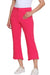 Red Pull On Denim Crop Pant