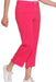 Red Pull On Denim Crop Pant