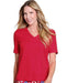 Red V-neck Tee