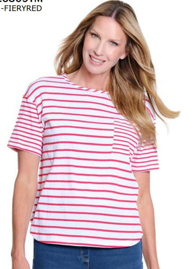 Red Striped Tee