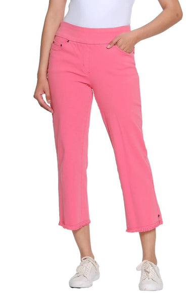 Coral Fringe Hem Crop Pant