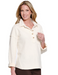 Multiples Button-Placket Hi-Lo Knit Top — Winter White