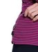 Multiples Plum Striped Rib Turtleneck