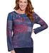 Plum Print Top Sparkle Plus
