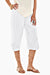 White Cotton Gauze Capri
